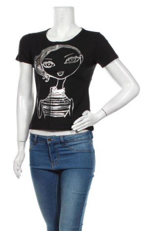 Damen T-Shirt Miss Sixty, Größe M, Farbe Schwarz, 95% Baumwolle, 5% Elastan, Preis 23,66 €