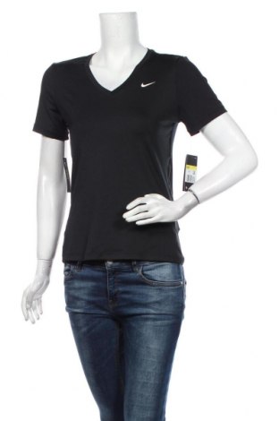 Γυναικείο t-shirt Nike, Μέγεθος S, Χρώμα Λευκό, 84% πολυεστέρας, 16% ελαστάνη, Τιμή 21,34 €