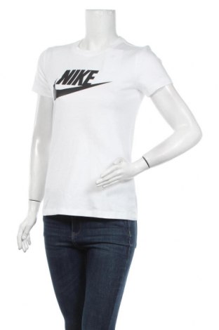 Damen T-Shirt Nike, Größe XS, Farbe Weiß, Baumwolle, Preis 21,29 €
