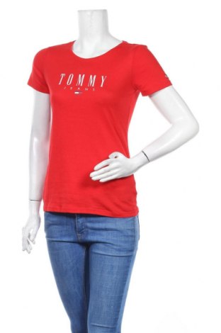 Γυναικείο t-shirt Tommy Hilfiger, Μέγεθος S, Χρώμα Κόκκινο, 60% βαμβάκι, 40% πολυεστέρας, Τιμή 28,50 €