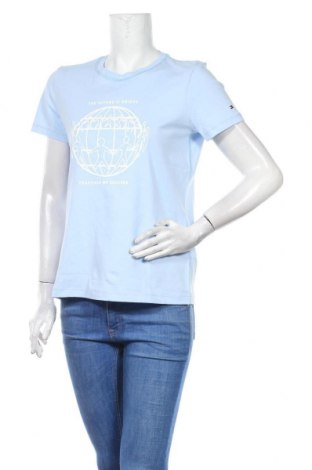 Damen T-Shirt Tommy Hilfiger, Größe S, Farbe Blau, Baumwolle, Preis 32,58 €