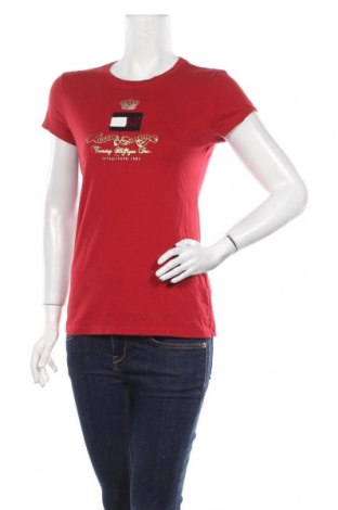 Dámské tričko Tommy Hilfiger, Velikost M, Barva Červená, 95% bavlna, 5% elastan, Cena  606,00 Kč