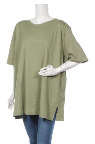 Γυναικείο t-shirt Ulla Popken, Μέγεθος 3XL, Χρώμα Πράσινο, Βαμβάκι, Τιμή 39,87 €
