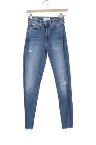 Blugi de femei Calvin Klein Jeans, Mărime S, Culoare Albastru, 94% bumbac, 6% elastan, Preț 504,27 Lei