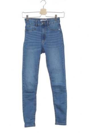 Damskie jeansy Perfect Jeans By Gina Tricot, Rozmiar XS, Kolor Niebieski, 98% bawełna, 2% elastyna, Cena 59,17 zł