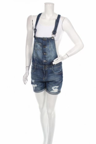 Damen Jeansoverall Bershka, Größe S, Farbe Blau, Baumwolle, Preis 8,35 €
