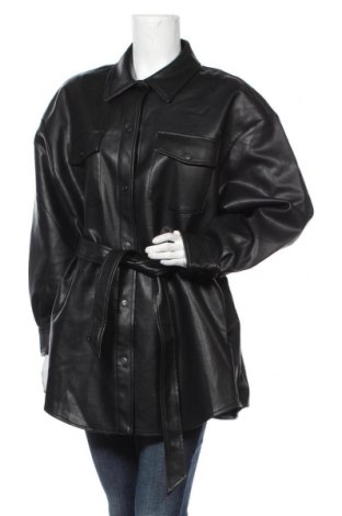 Дамски кожен шлифер Jack & Jones, Размер XL, Цвят Черен, Еко кожа, Цена 118,30 лв.