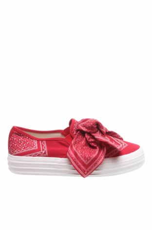 Γυναικεία παπούτσια Bershka, Μέγεθος 39, Χρώμα Κόκκινο, Κλωστοϋφαντουργικά προϊόντα, Τιμή 26,47 €