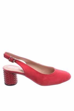 Дамски обувки Geox, Размер 38, Цвят Червен, Естествен велур, Цена 160,30 лв.