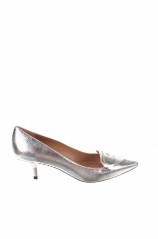 Дамски обувки Pura Lopez, Размер 37, Цвят Сребрист, Естествена кожа, Цена 285,45 лв.