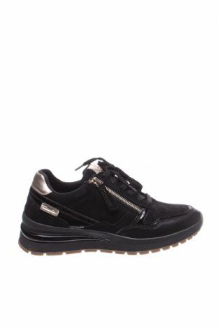 Дамски обувки Tamaris, Размер 40, Цвят Черен, Естествен велур, еко кожа, Цена 68,00 лв.