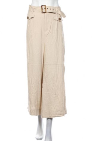 Дамски панталон Anko, Размер XL, Цвят Бежов, 80% вискоза, 20% лен, Цена 36,75 лв.