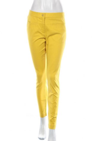 Pantaloni de femei Zara, Mărime M, Culoare Galben, 98% bumbac, 2% elastan, Preț 143,75 Lei