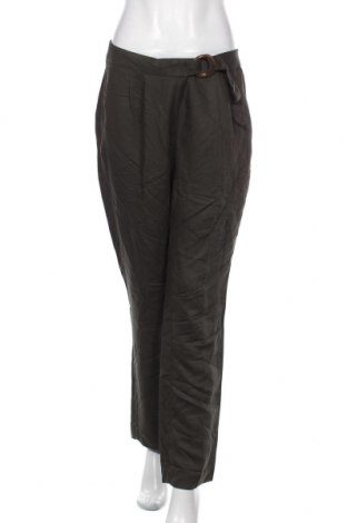 Дамски панталон Zero, Размер M, Цвят Зелен, 65% вискоза, 35% лен, Цена 90,35 лв.