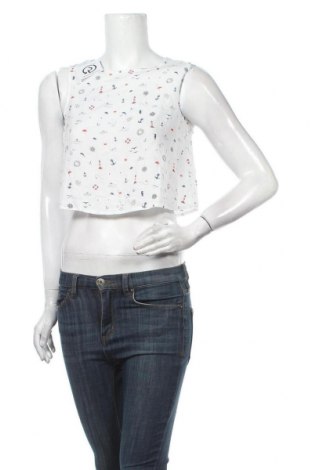 Γυναικείο αμάνικο μπλουζάκι Clockhouse, Μέγεθος M, Χρώμα Λευκό, Τιμή 13,64 €