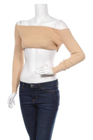 Γυναικείο πουλόβερ Missguided, Μέγεθος M, Χρώμα  Μπέζ, 70% βισκόζη, 30% πολυαμίδη, Τιμή 10,67 €