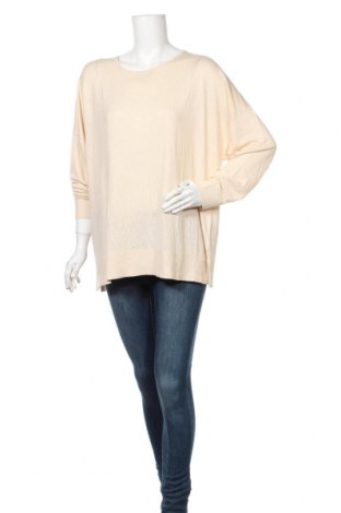 Дамски пуловер Selected Femme, Размер XXL, Цвят Бежов, 78% вискоза, 22% лен, Цена 55,60 лв.