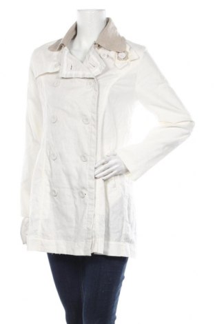 Dámsky prechodný kabát  Desigual, Veľkosť M, Farba Biela, 60% ľan, 40% bavlna, Cena  16,33 €