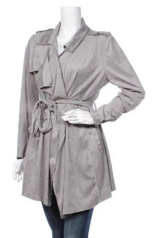 Damen Trenchcoat Esmara, Größe XL, Farbe Grau, Polyester, Preis 22,27 €