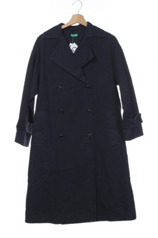 Dámský přechodný kabát  United Colors Of Benetton, Velikost XS, Barva Modrá, 84% bavlna, 16% len, Cena  1 686,00 Kč