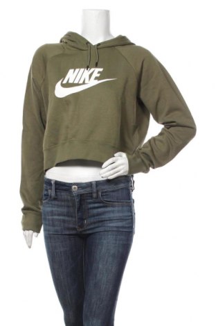 Damen Sweatshirt Nike, Größe M, Farbe Grün, 80% Baumwolle, 20% Polyester, Preis 35,72 €