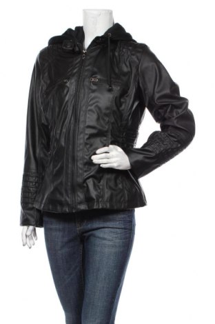 Γυναικείο δερμάτινο μπουφάν Blivener, Μέγεθος XL, Χρώμα Μαύρο, Δερματίνη, Τιμή 29,88 €
