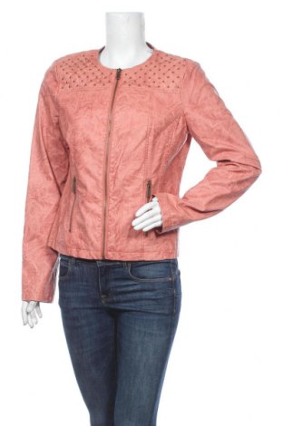 Γυναικείο δερμάτινο μπουφάν Camaieu, Μέγεθος XL, Χρώμα Ρόζ , Δερματίνη, Τιμή 29,88 €