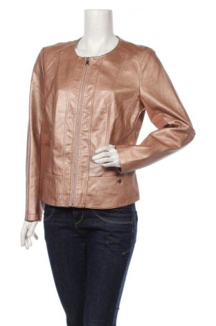 Γυναικείο δερμάτινο μπουφάν Ms Mode, Μέγεθος XL, Χρώμα  Μπέζ, Δερματίνη, Τιμή 29,88 €