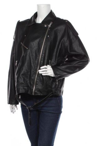 Γυναικείο δερμάτινο μπουφάν ONLY, Μέγεθος XL, Χρώμα Μαύρο, Δερματίνη, Τιμή 29,60 €
