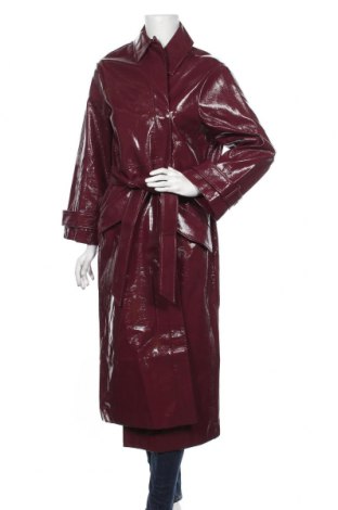 Дамско палто Edited, Размер M, Цвят Червен, Полиуретан, Цена 201,75 лв.