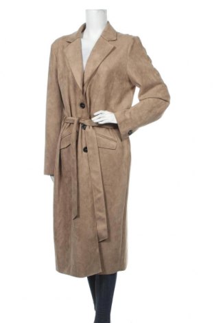 Дамско палто Free Quent, Размер XXL, Цвят Кафяв, 90% полиестер, 10% еластан, Цена 135,85 лв.