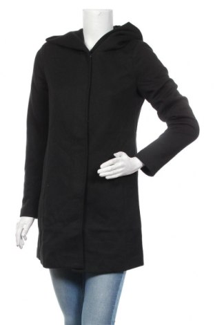 Дамско палто ONLY, Размер S, Цвят Черен, 85% полиестер, 15% памук, Цена 26,70 лв.