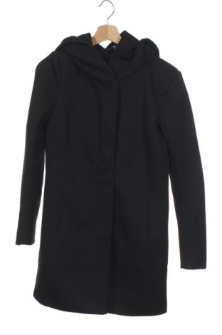 Дамско палто ONLY, Размер XS, Цвят Черен, 85% полиестер, 15% памук, Цена 36,48 лв.