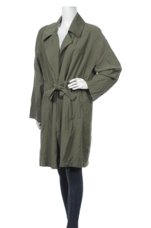 Дамско палто Zero, Размер XL, Цвят Зелен, 63% лиосел, 37% памук, Цена 85,12 лв.
