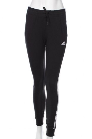 Pantaloni trening de femei Adidas, Mărime S, Culoare Negru, 93% bumbac, 7% elastan, Preț 227,96 Lei