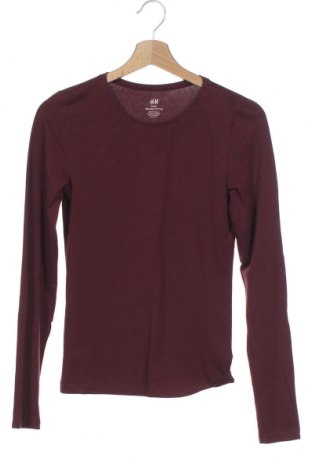 Dziecięca bluzka H&M, Rozmiar 14-15y/ 168-170 cm, Kolor Czerwony, 95% bawełna, 5% elastyna, Cena 70,37 zł