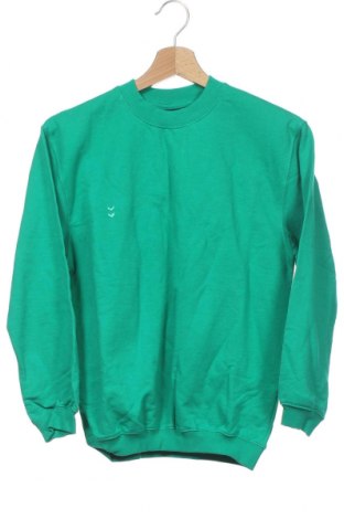 Детска блуза Hummel, Размер 11-12y/ 152-158 см, Цвят Зелен, Памук, Цена 19,50 лв.