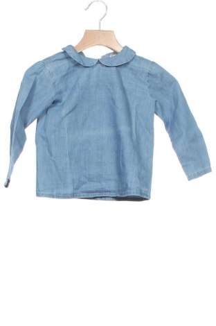 Детска блуза Neck & Neck, Размер 18-24m/ 86-98 см, Цвят Син, Памук, Цена 25,35 лв.