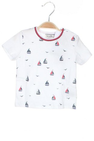 Dziecięcy T-shirt Sanetta, Rozmiar 3-6m/ 62-68 cm, Kolor Biały, Bawełna, Cena 50,24 zł