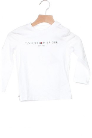 Детска блуза Tommy Hilfiger, Размер 12-18m/ 80-86 см, Цвят Бял, 93% памук, 7% еластан, Цена 58,80 лв.