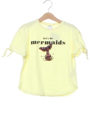 Детска блуза Zara Kids, Размер 6-7y/ 122-128 см, Цвят Жълт, Памук, Цена 24,00 лв.