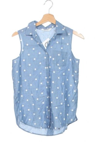 Детска риза H&M, Размер 13-14y/ 164-168 см, Цвят Син, Памук, Цена 22,05 лв.