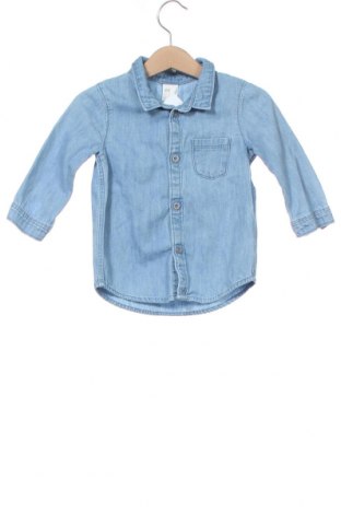 Dziecięca koszula H&M, Rozmiar 6-9m/ 68-74 cm, Kolor Niebieski, Bawełna, Cena 73,57 zł