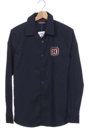 Детска риза Tommy Hilfiger, Размер 15-18y/ 170-176 см, Цвят Син, 97% памук, 3% еластан, Цена 25,00 лв.