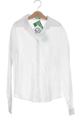 Dětská košile  United Colors Of Benetton, Velikost 12-13y/ 158-164 cm, Barva Bílá, Bavlna, Cena  941,00 Kč