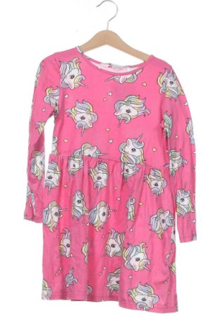 Детска рокля H&M, Размер 6-7y/ 122-128 см, Цвят Розов, Памук, Цена 29,00 лв.