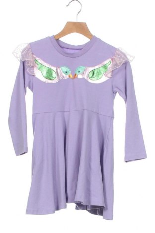 Dziecięca sukienka Organics For Kids, Rozmiar 5-6y/ 116-122 cm, Kolor Fioletowy, 95% bawełna, 5% elastyna, Cena 277,88 zł