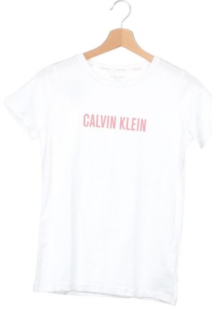 Детска тениска Calvin Klein, Размер 14-15y/ 168-170 см, Цвят Бял, Памук, Цена 44,80 лв.