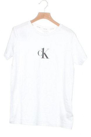 Детска тениска Calvin Klein, Размер 13-14y/ 164-168 см, Цвят Бял, Памук, Цена 44,80 лв.