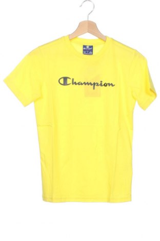 Детска тениска Champion, Размер 11-12y/ 152-158 см, Цвят Жълт, 60% памук, 40% полиестер, Цена 27,30 лв.